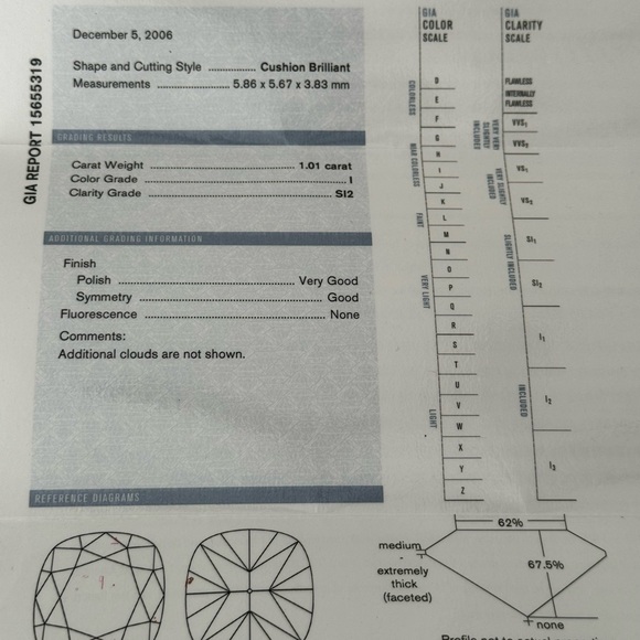 GIA Certified Cushion Cut Diamond Ring - Picture 6 of 14